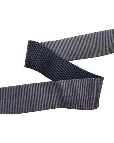 50 cm lange Verzierungen, schwarzes elastisches Gallonen-Plissè-Modell, 5 cm hoch