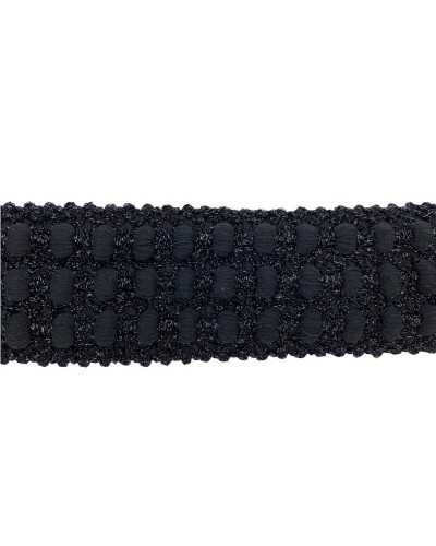 50 Cm Élastique Noir Passementerie Chanel Pon Pon Lurex Haut 6 Cm