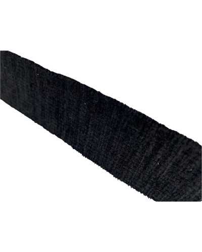50 cm Besätze, elastischer schwarzer Chenille-Samt, 4 cm hoch