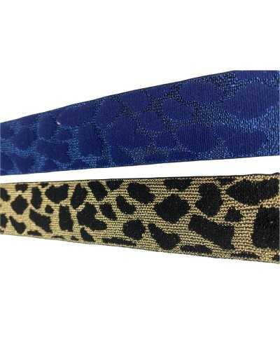 50 Cm Passementerie Élastique Animalier Léopard Lurex Haut 3,5 Cm