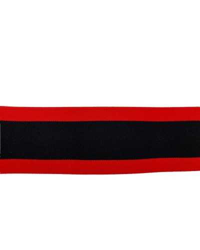 50 Cm Pasamaneria Elastico Galon Linea Negro Rojo Alto 5 Cm
