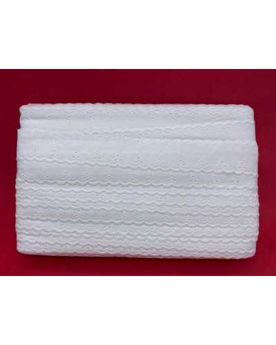 Trimmings White Sangallo Lace Flower Embroidery Scalloped Circle 4 Cm High