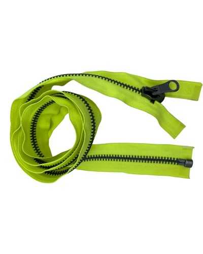 Zip Closure Zip Metal Chain 10 Mm Divisible Reversible Fluo Yellow Tunics Jacket Cm 93