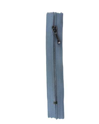 Silberne Metallkette mit Reißverschluss, 5 mm, fester Rock, Hosentasche, 16 cm lang