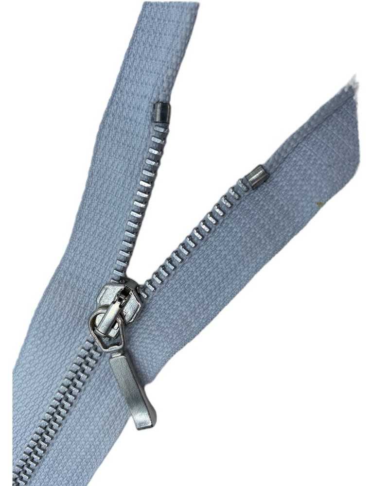Cierre Cremallera Cadena De Metal Plateado 5 Mm Fijo Falda Pantalones Bolsa 16 Cm De Largo