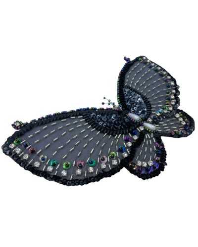 Butterfly application to sew pearls drops rhinestones sewn sewn size 22x15 cm