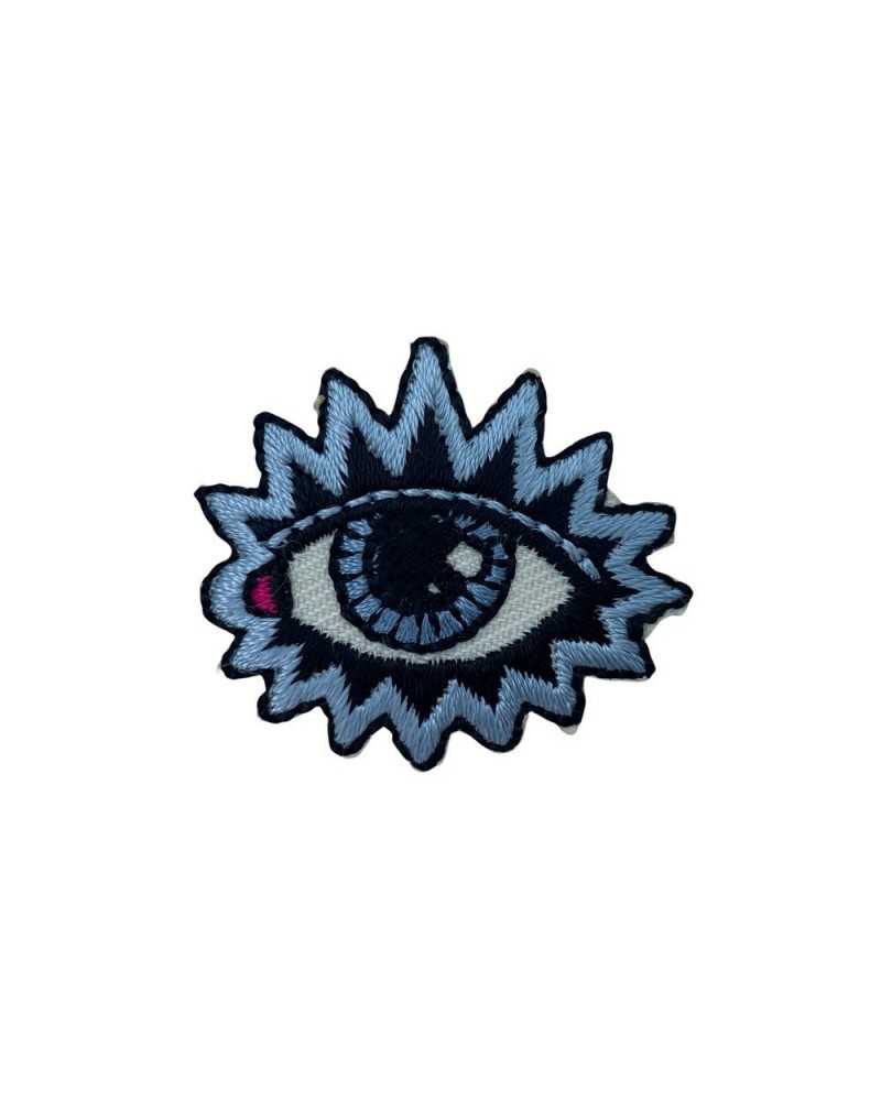 Himmlisches Auge-Stickerei-Aufnäher zum Aufbügeln, 35 x 30 mm
