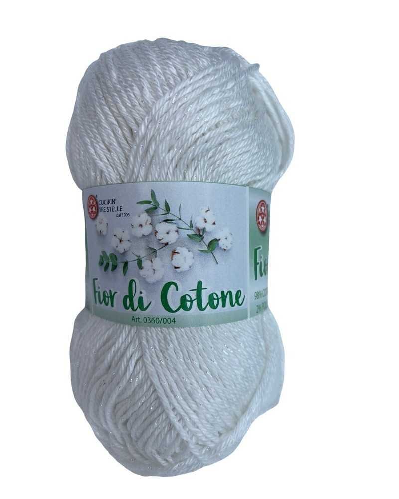 Cotton Crochet Fior di Cotone Lamè Lurex Extra Bright Ball 50 Gr 125 Mt
