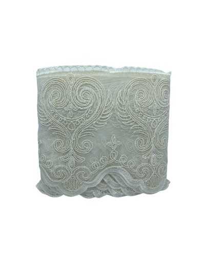 Trimmings Lace Tulle Lace Heart Embroidery Rebrodè Scalloped High 20 Cm