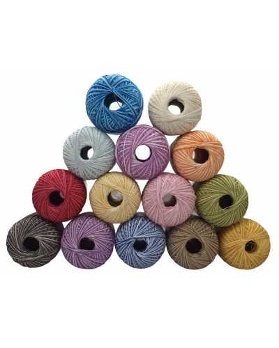 Fil Ecosse Dégradé Crochet Coton Numéro 12 Pelote Grammes 100