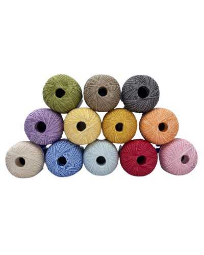 Hilo Escocia 3 Capas Degradado Crochet Algodón N 16 Gom 100 GR