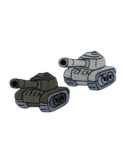 Tank-Stickerei-Aufnäher zum Aufbügeln, 55 x 35 mm