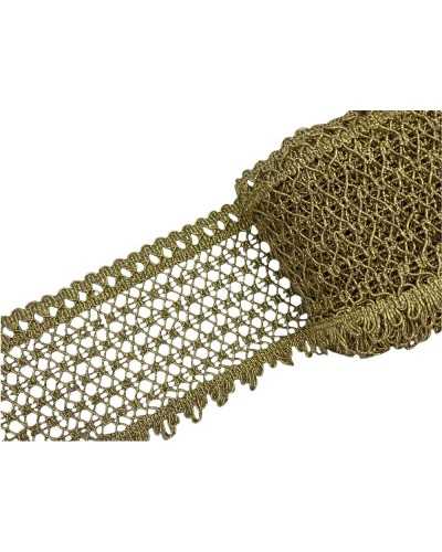 Verzierungen, Spitzentrennwand, Lurex, gewelltes Modell, Bandband, Höhe 9 cm