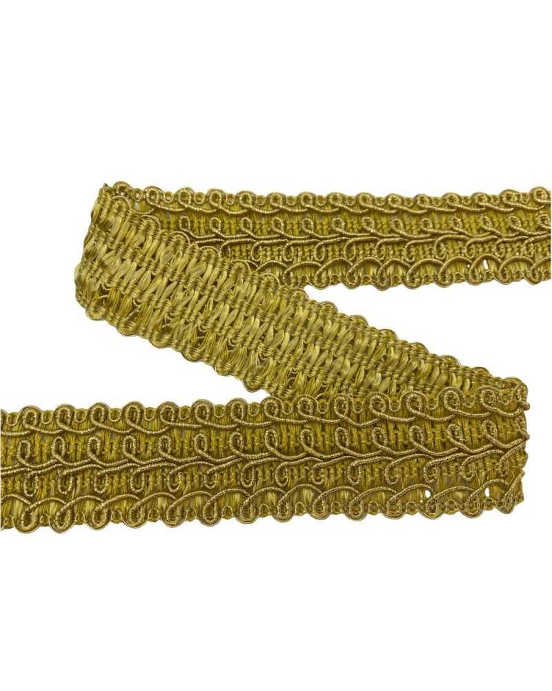 Passamaneria Lurex Modello Agremano Bordo Smerlato Alto 4 Cm