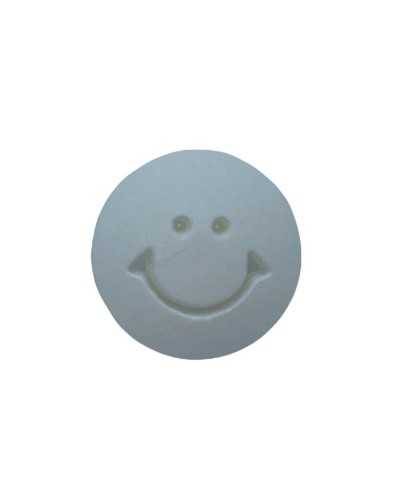 Carved Smile Baby Button in Solid Color Resin Buttonhole 16 Mm