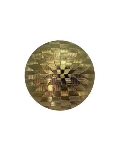 Zamak Button Effect Worked Three-Dimensional Shiny Shank 2 Cm