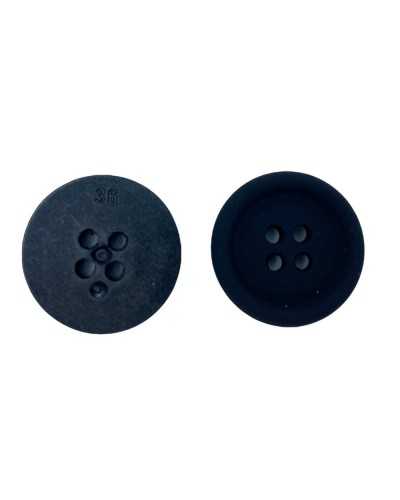 Resin Button Velvet Effect Suede Silicone Size 36- 23 Mm
