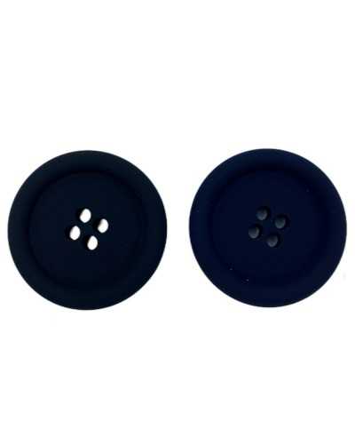 Resin Button Velvet Effect Suede Silicone Size 24- 15 Mm