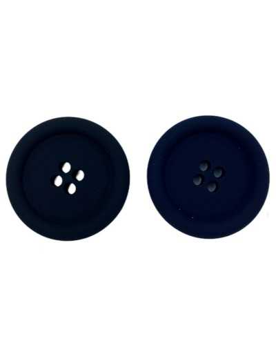 Harzknopf, Samteffekt, Wildleder, Silikon, Größe 24–15 mm