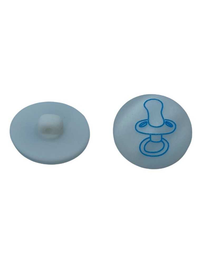 Button Effect Mother of Pearl Model Spampa Laser Pacifier Dummy Buttonhole Resin Base 18 Mm