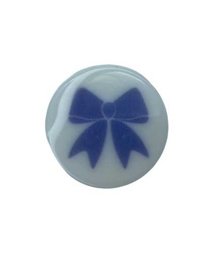 Bouton Effet Nacre Modèle Spampa Arc Laser Base Résine 23 Mm