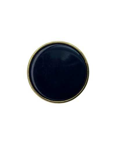 Round Gold Aluminum Button Black Plastic Slot 26 Mm