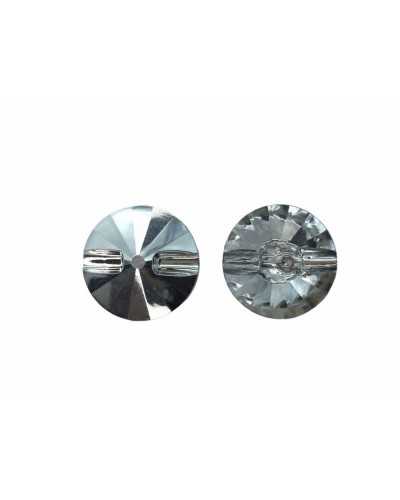 Resin Button Round Model Crystal Through Hole Back 25 Mm