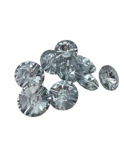 Resin Button Round Model Crystal Through Hole Back 25 Mm