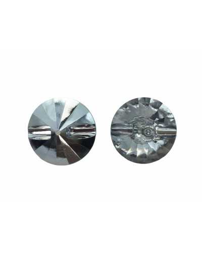 Resin Button Round Model Crystal Through Hole Back 28 Mm