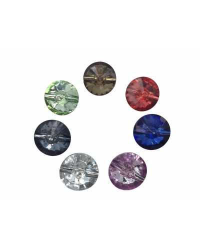 Resin Button Round Crystal Model Through Hole Back 2 Cm