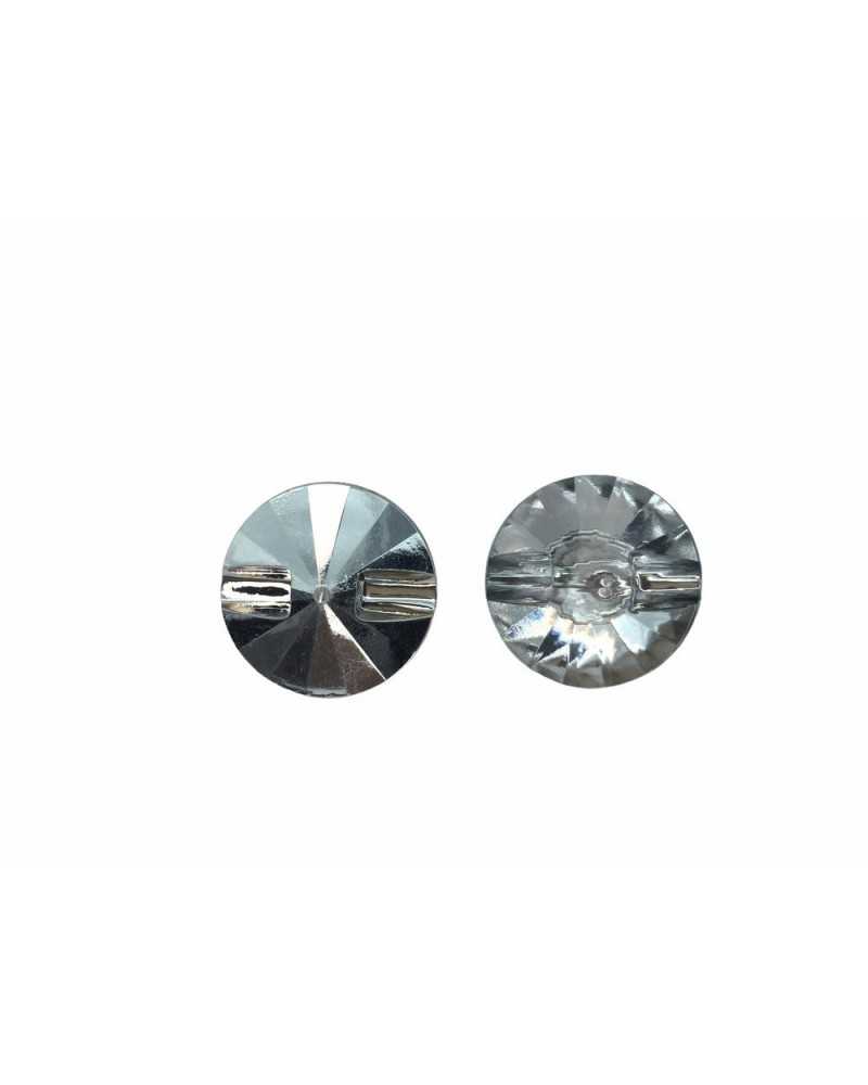Crystal Resin Jewel Button Plastic Base Measures 10 Mm