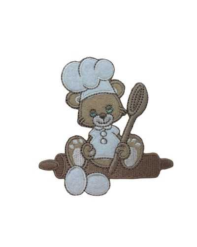 Thermoadhäsive Anwendung Baby Chef Cook Mickey Ladle Velvet Nudelholz 8 cm
