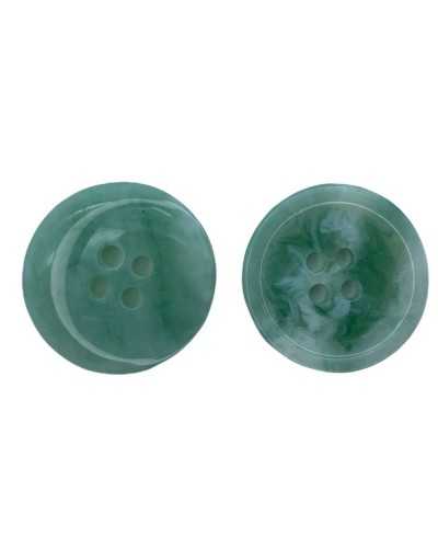 Hammered Tiffany Green Buttons 4 Holes Polyester Button 1,5 Cm