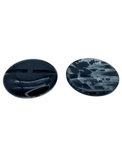 Bouton Bijou Fantaisie Elégant Plat Travaillé 35 Mm