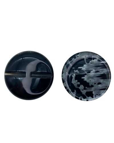 Bouton Bijou Fantaisie Elégant Plat Travaillé 35 Mm