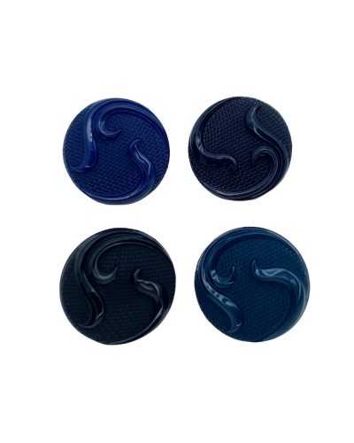 Rounded Resin Button Worked Shank 18 Mm