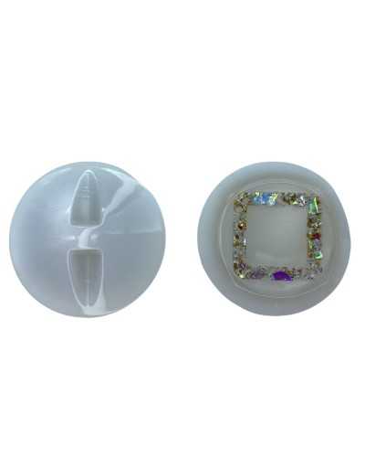 Round Button with Hollow Lurex Square Size 36 Mm 23