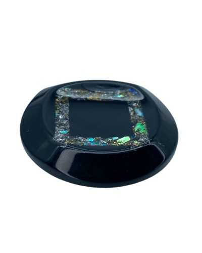 Round Button with Hollow Lurex Square Size 28 Mm 18