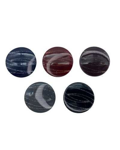 Round Laminated Polyester Button Jacket Coat Size 54 Mm 35