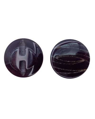 Round Laminated Polyester Domed Button for Jacket Cuffs Mm 18