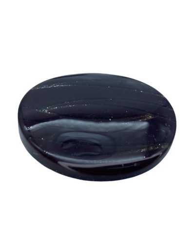 Bouton bombé rond en polyester laminé pour poignets de veste mm 23