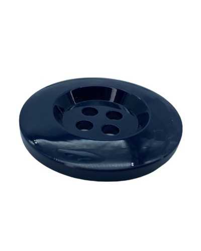 4-Hole Round Glossy Flat Mother-of-Pearl Effect Button 44 Mm