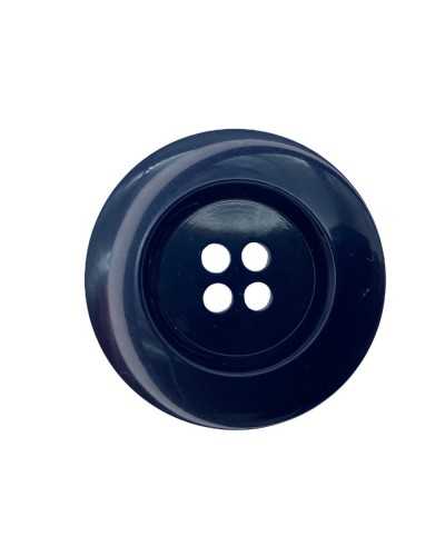 Bouton Rond Plat Brillant Effet Nacre 4 Trous 44 Mm