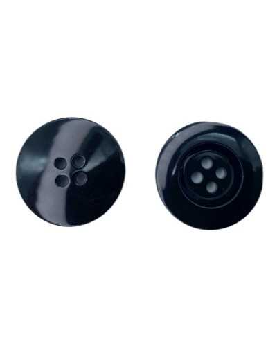Button 4 Holes Round Flat Glossy Mother of Pearl Effect 23 Mm