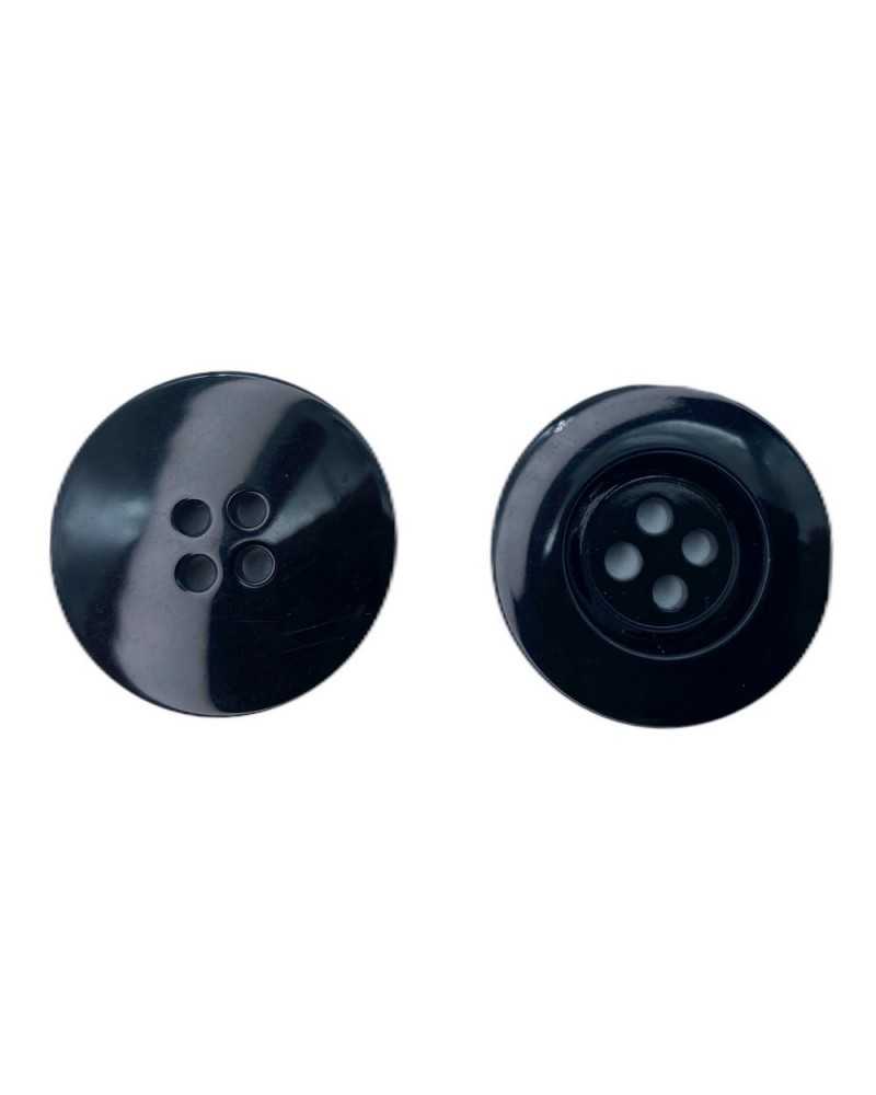 Bouton 4 Trous Rond Plat Brillant Effet Nacre 23 Mm