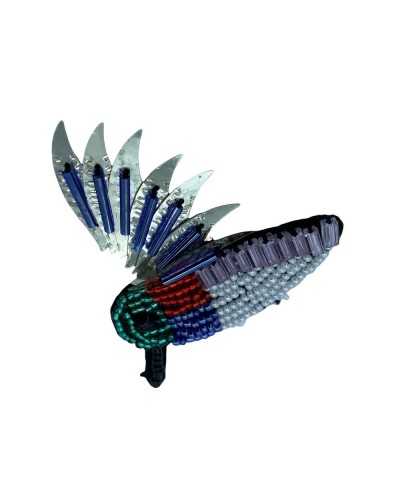 Application à Coudre Oiseau Colibri Perles Paillettes Cousues 5x7 Cm