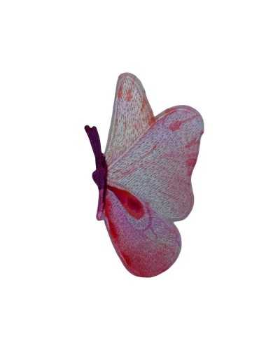 Right Application Pink Butterfly Iron-on Patch Adhesive Patch 45x80 Mm