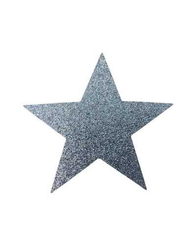 Application Thermoadhesive Adhesive Patch Marbet Glitter Lurex Star 88x88 Mm