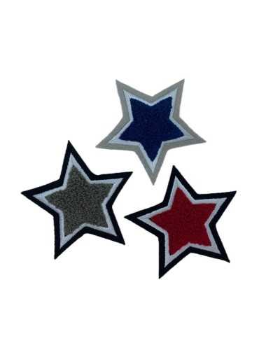 Stern-Thermokleber-Patch-Applikations-Stickerei-Wollschwamm cm 7x7
