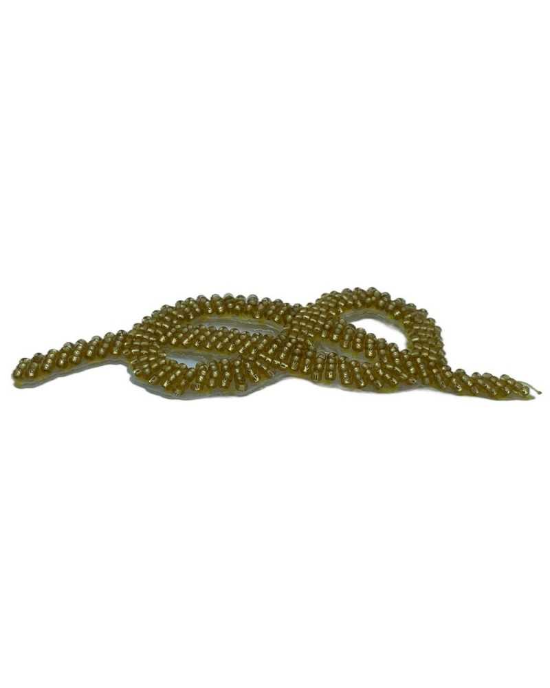 Application Thermocollante Nœud Marin Perles Dorées 9,5x3 Cm